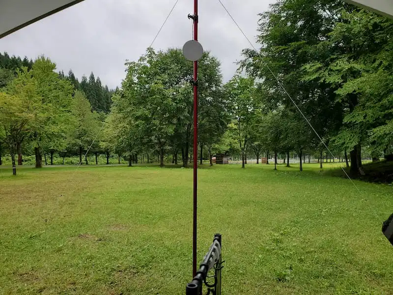 テント内からの景色