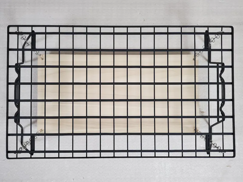 長方形のリング式吊り下げ棚