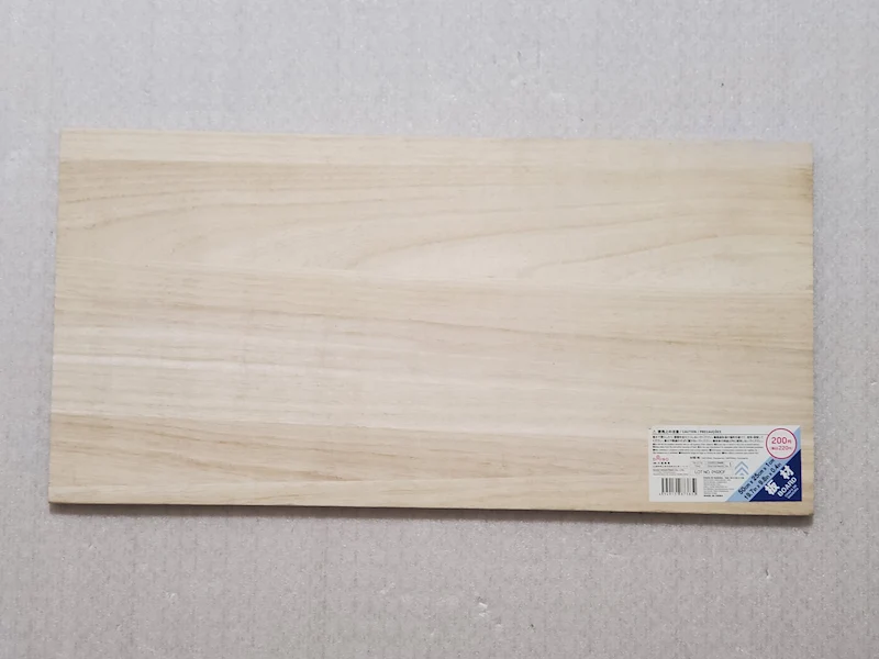 リング式吊り下げ棚に必要な板材