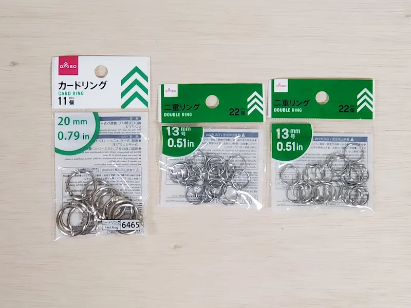 リング式吊り下げ棚に必要な材料